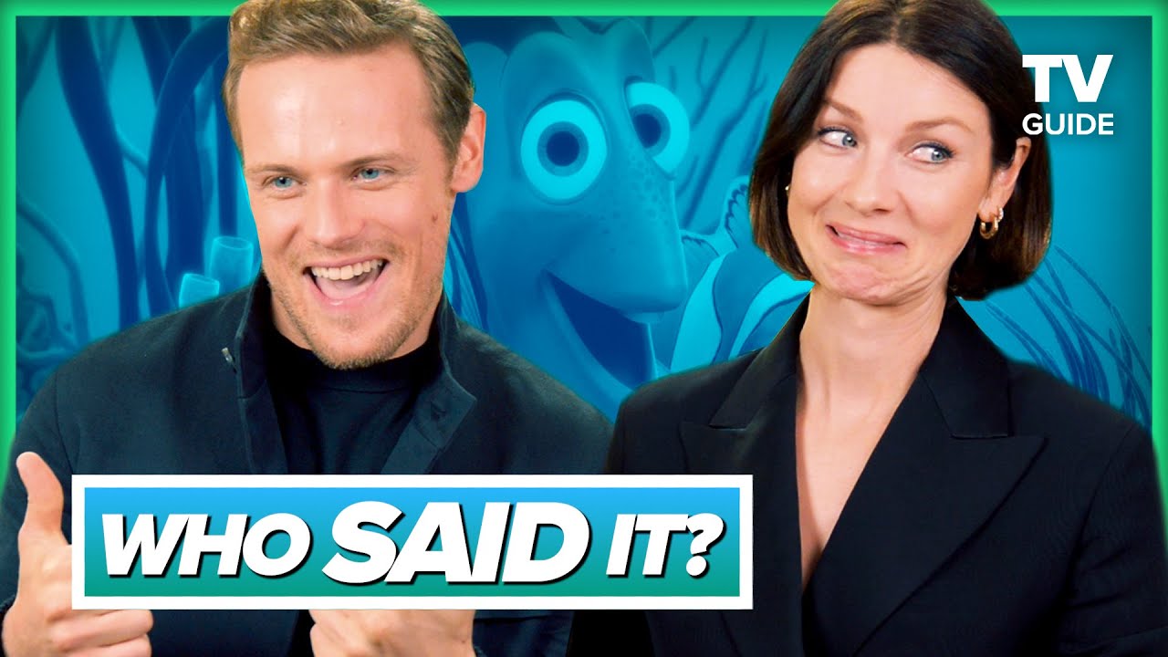 Outlander Cast Plays Who Said It: Jamie Fraser or Disney Character | Sam Heughan, Caitriona Balfe