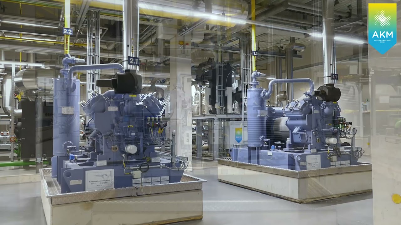 Molkereikühlung mit BHKW Kompressions- und  Absorptionskältemaschine und Eisspeicher für Spitzenlast
