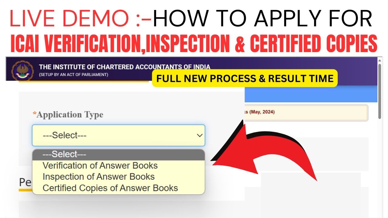 How to Apply For ICAI verification,Inspection & ICAI Certified Copies | Full new Process & Results