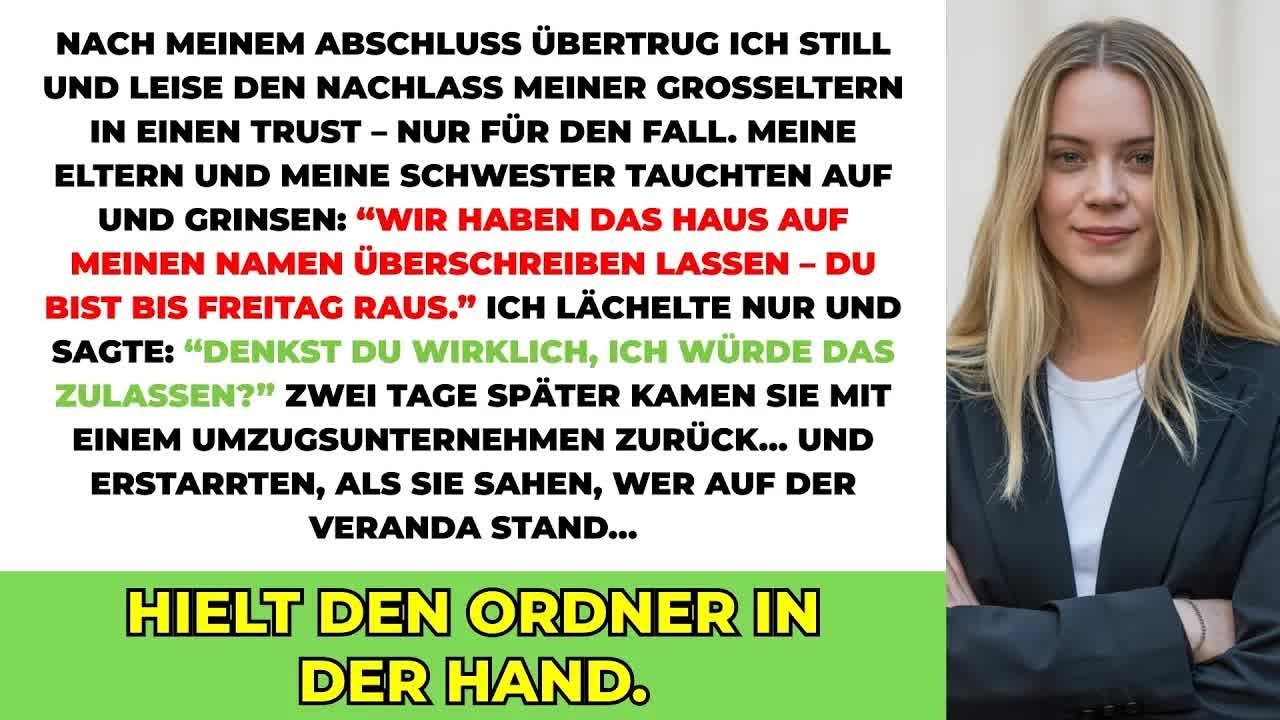 Nach Meinem Abschluss Übertrug Ich Still Das Millionenschwere Erbe Meiner Großeltern In Einen Trust.