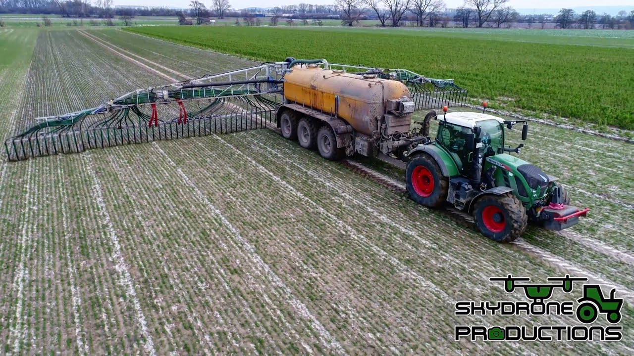 Gärsubstrat ausbringen 2018 [ Zunhammer SKE-27000T | Fendt 722 Vario ] //4K//