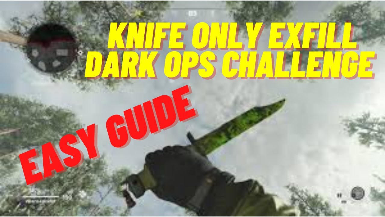 Easy Guide Solo | Knife Only DARK OPS Challenge in Cold War Zombies