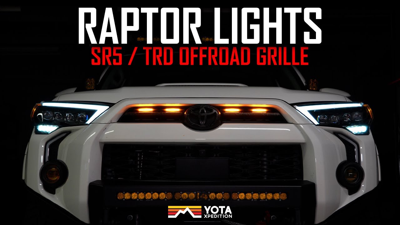 4Runner Raptor Lights On OEM Grille | Quick And Easy Install