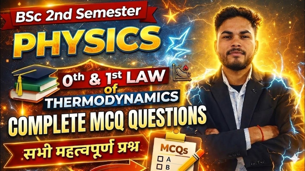 BSc 2nd Sem Physics Unit 1 Complete MCQ Questions with Answer | Important for Exam 2026