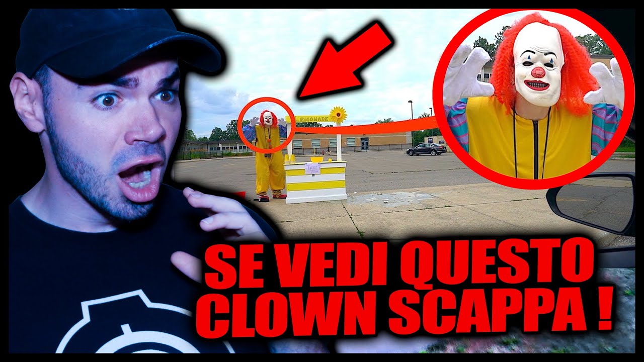 SE VEDI QUESTO CLOWN PER STRADA SCAPPA ! 🤡 *spaventoso* DRONE REACTION