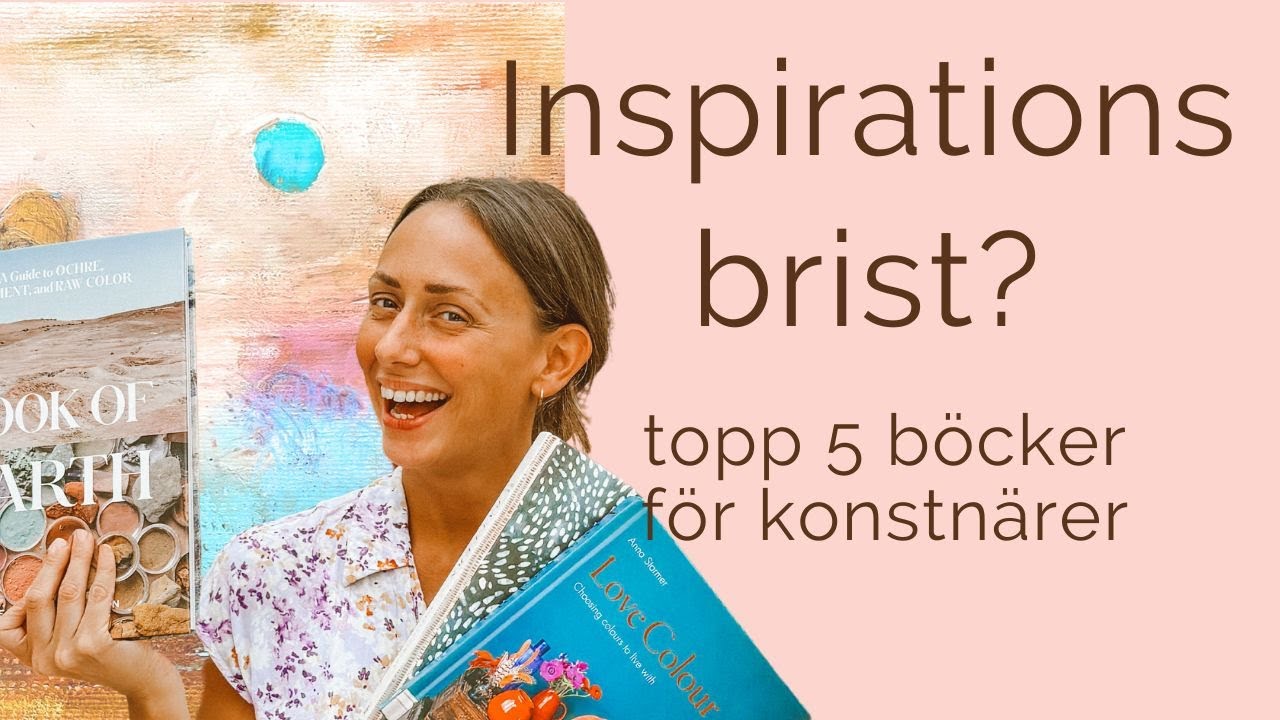 5 bästa böckerna för inspiration till din konst! Måla akryl för nybörjare.