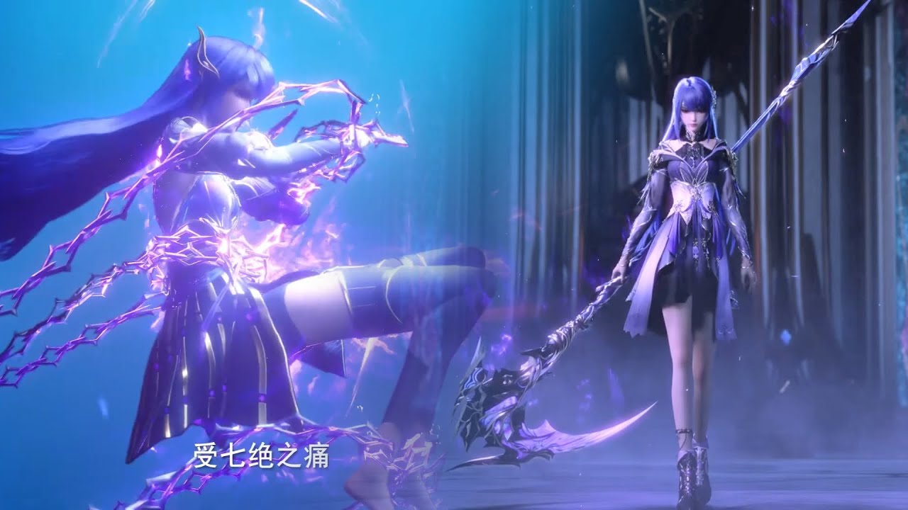 ⚜️圣采儿刀斩龙皓晨，夫妻对决神力相击！瞬秒猎魔团最强团长！【神印王座 Throne of Seal】#国漫