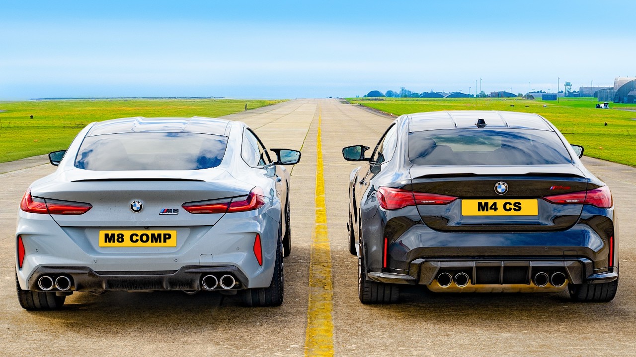 BMW M4 CS v M8 Competition: WYŚCIG