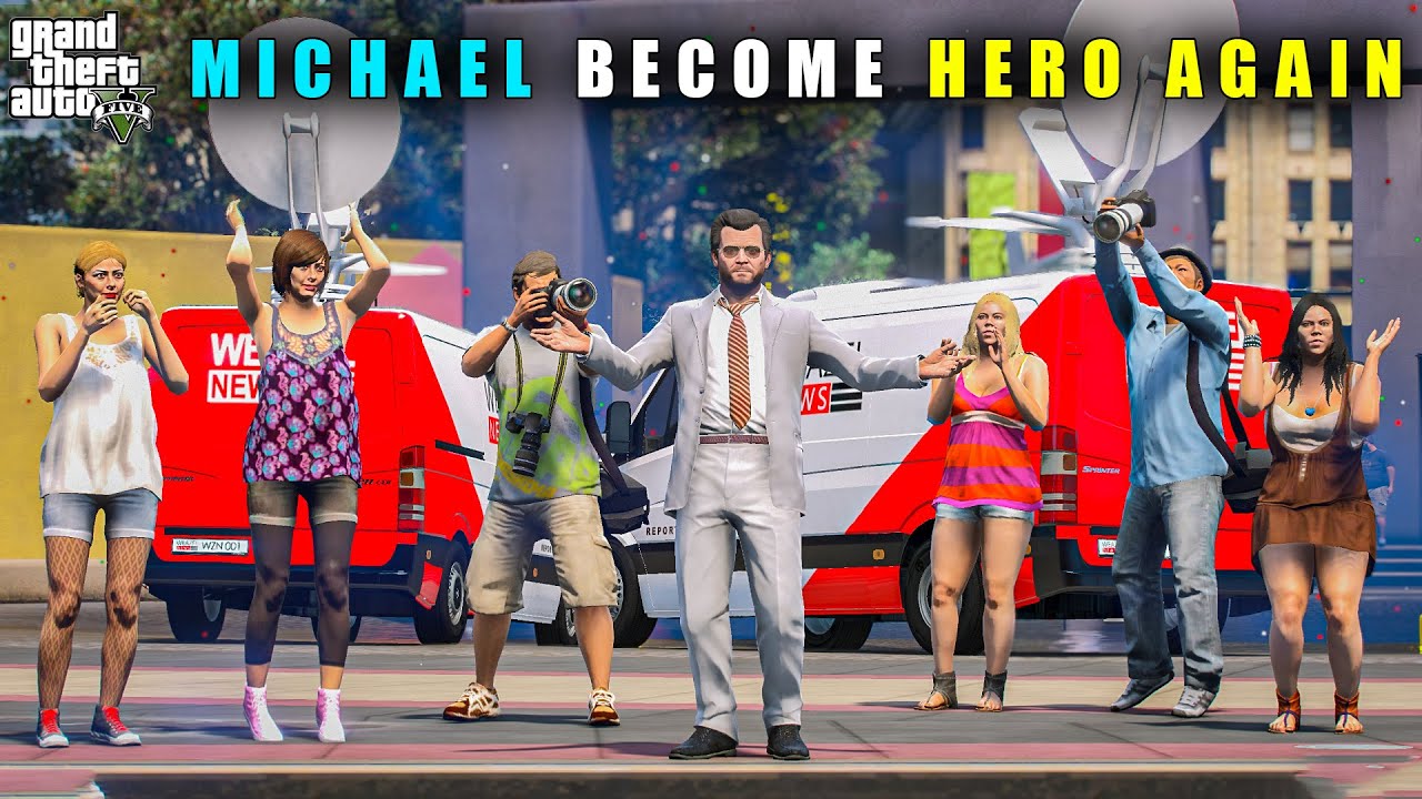GTA 5 : FINALLY MICHAEL BECOME HERO OF LOS SANTOS || BB GAMING