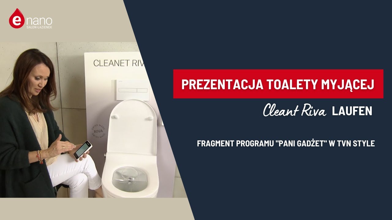 Prezentacja toalety Laufen Cleanet Riva. Fragment programu 