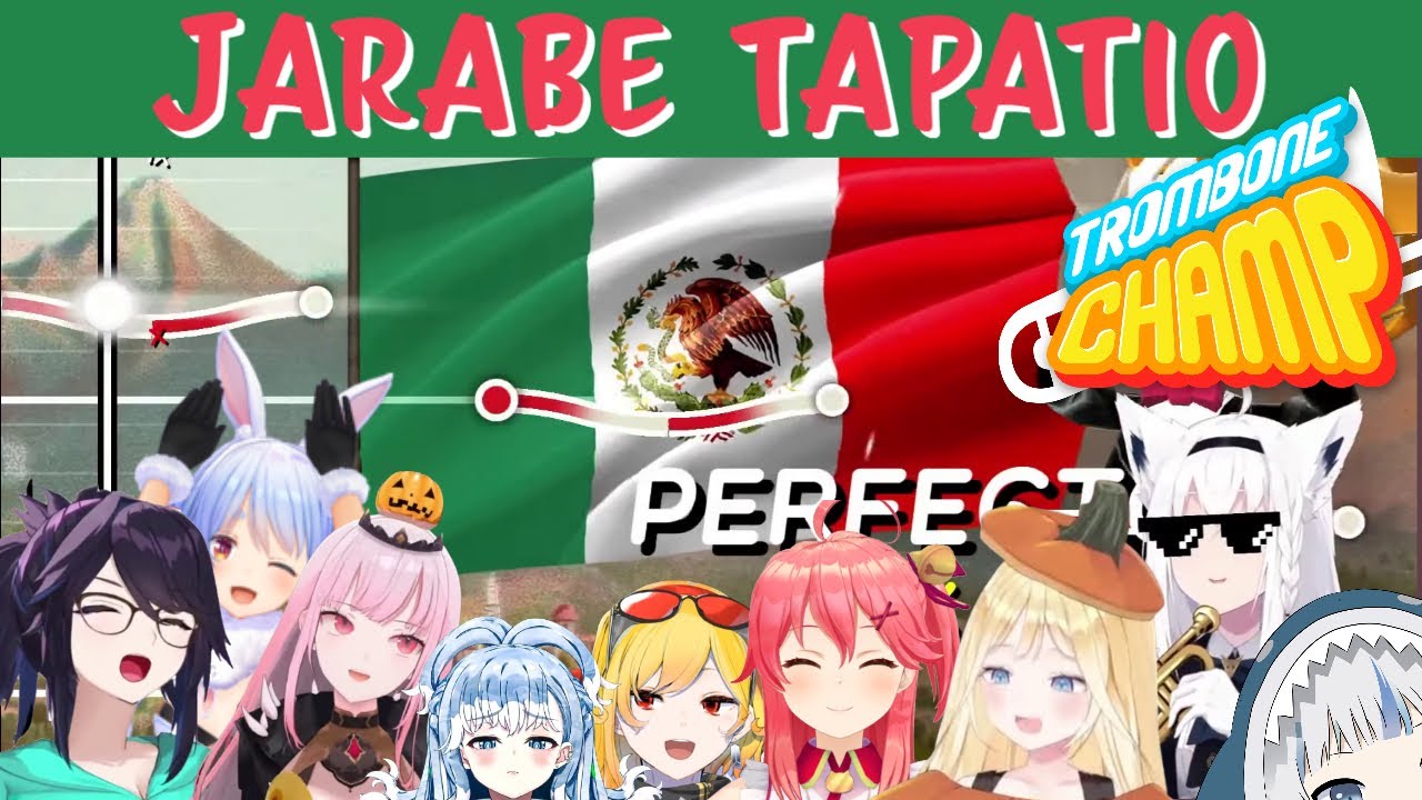 We all Love Singing along to Jarabe Tapatio【Trombone Champ】