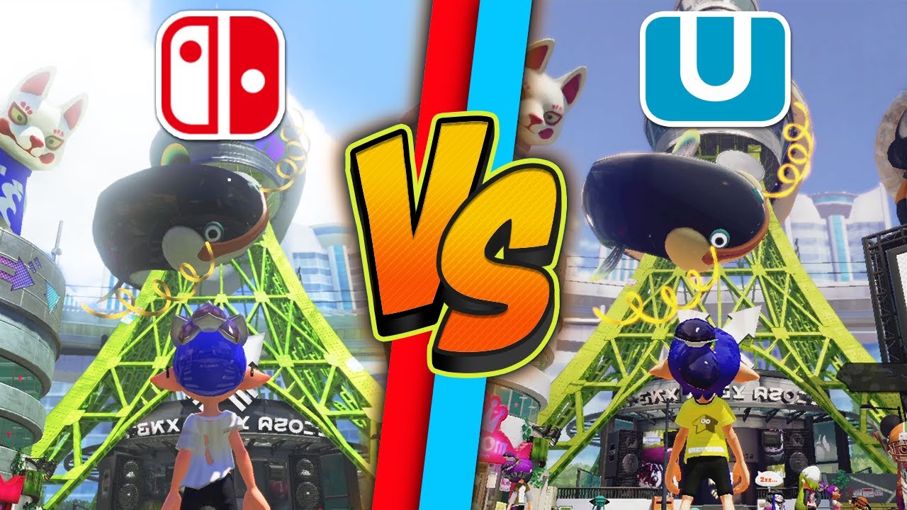Inkopolis DLC Graphics Comparison (Wii U vs Switch)