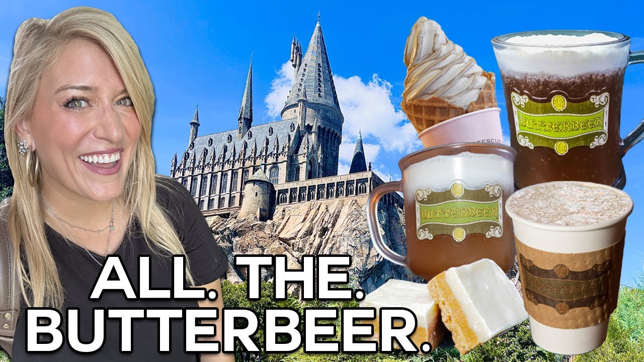 The BEST Theme Park Snacks | Only Eating BUTTERBEER In Universal's Wizarding World of Harry Potter