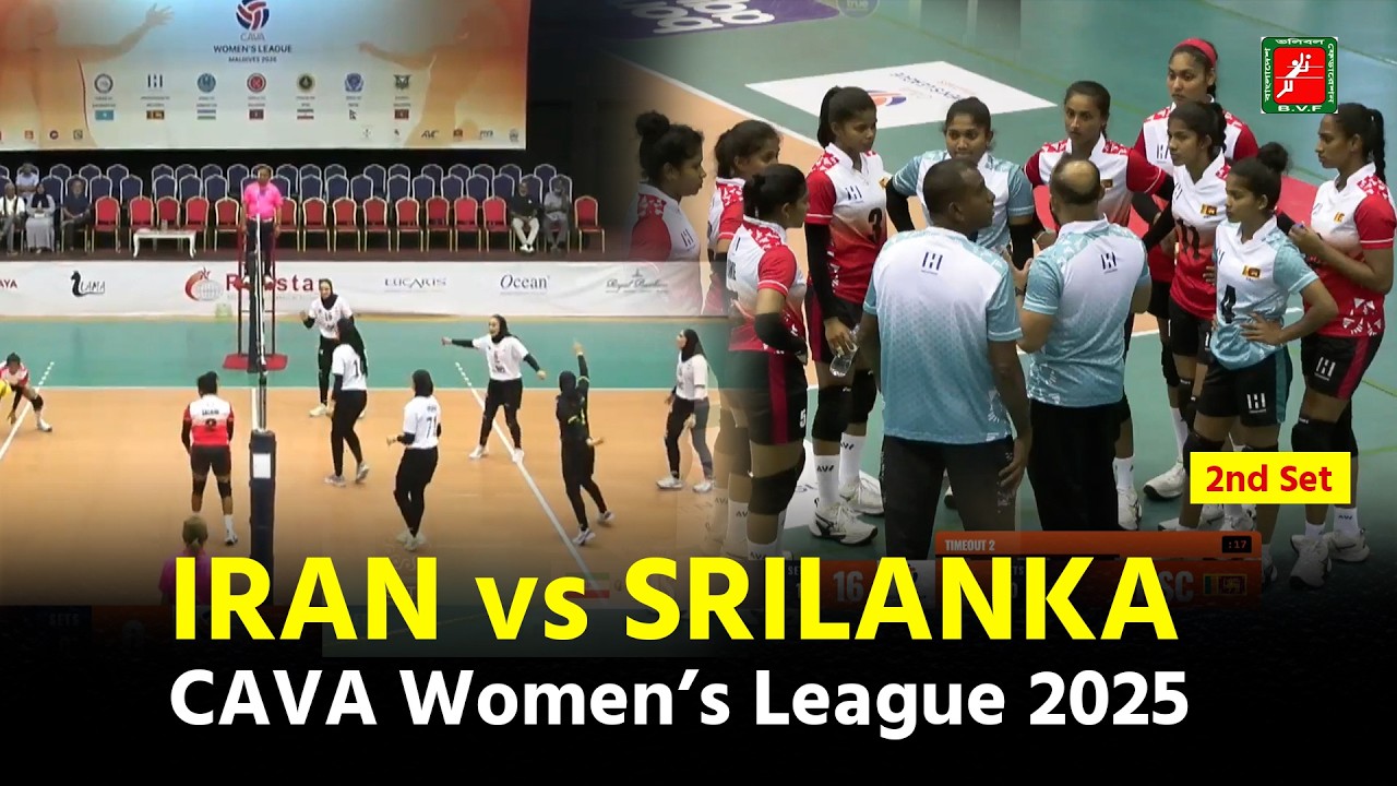 FOOLAD MS IRI vs HIRDARAMANI SC SRI | 2nd Set | BVF | CAVA Women’s League 2025