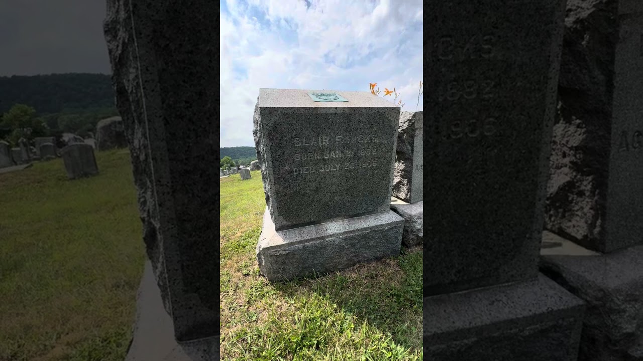 The Grave of Blair Hicks, a Baseball Accident Victim