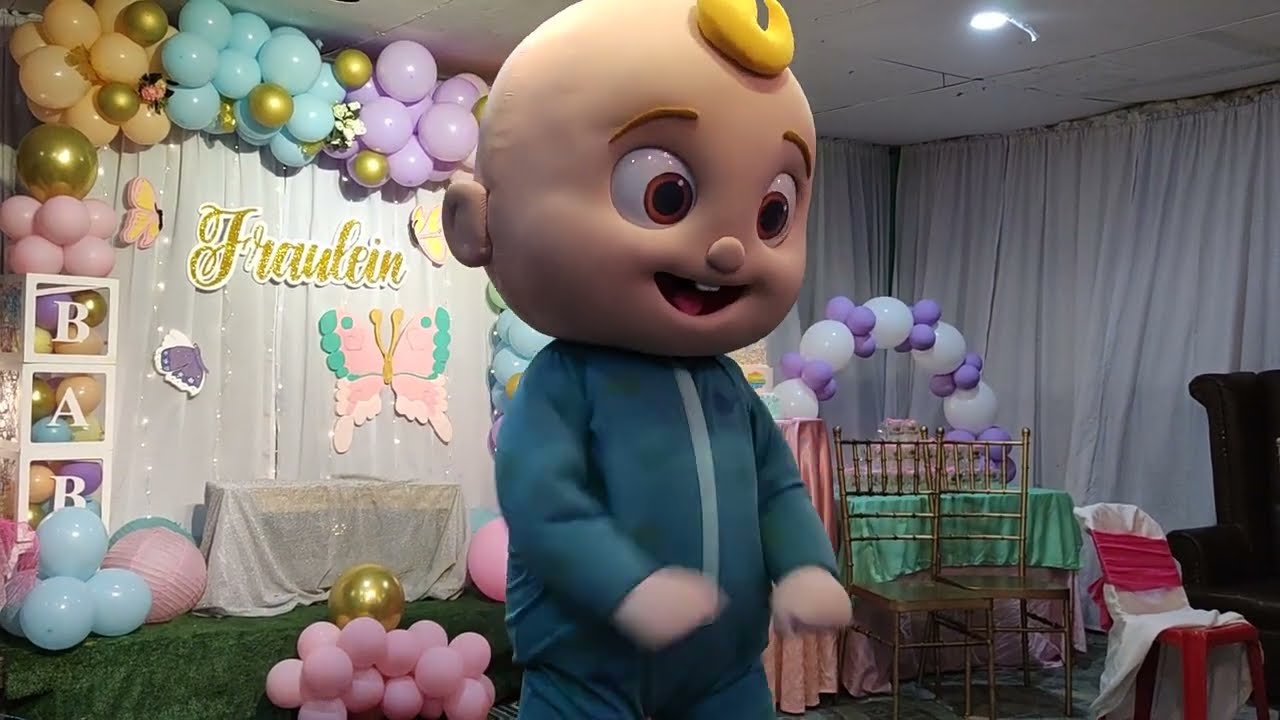 JJ Cocomelon Mascot Dance at Fraulein's Birthday