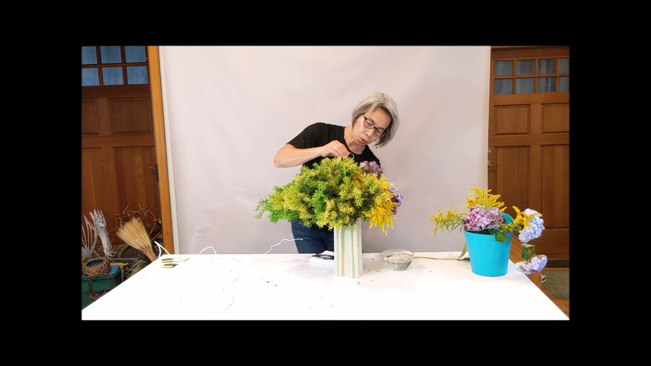 Sogetsu ikebana demonstration video, August 2021