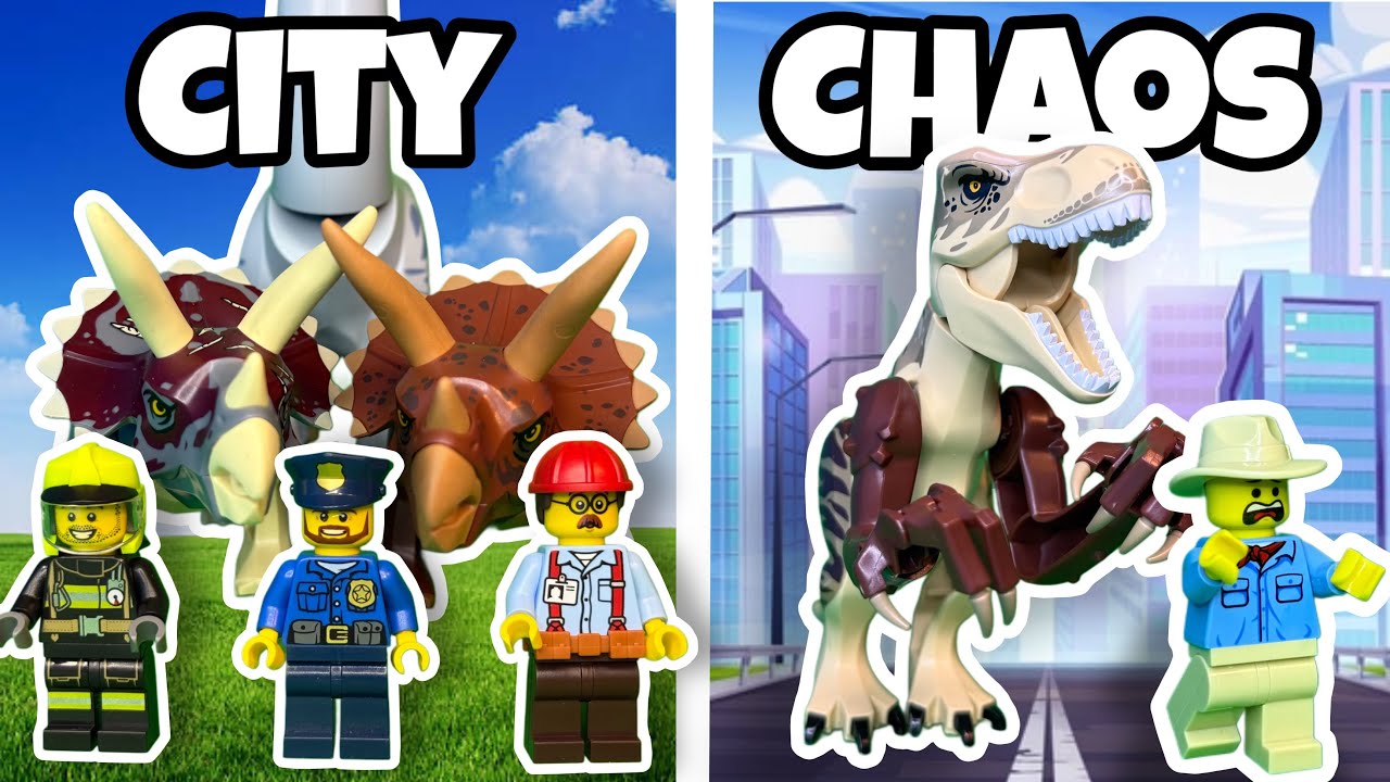 Я построил город динозавров из Lego (пошёл не так)