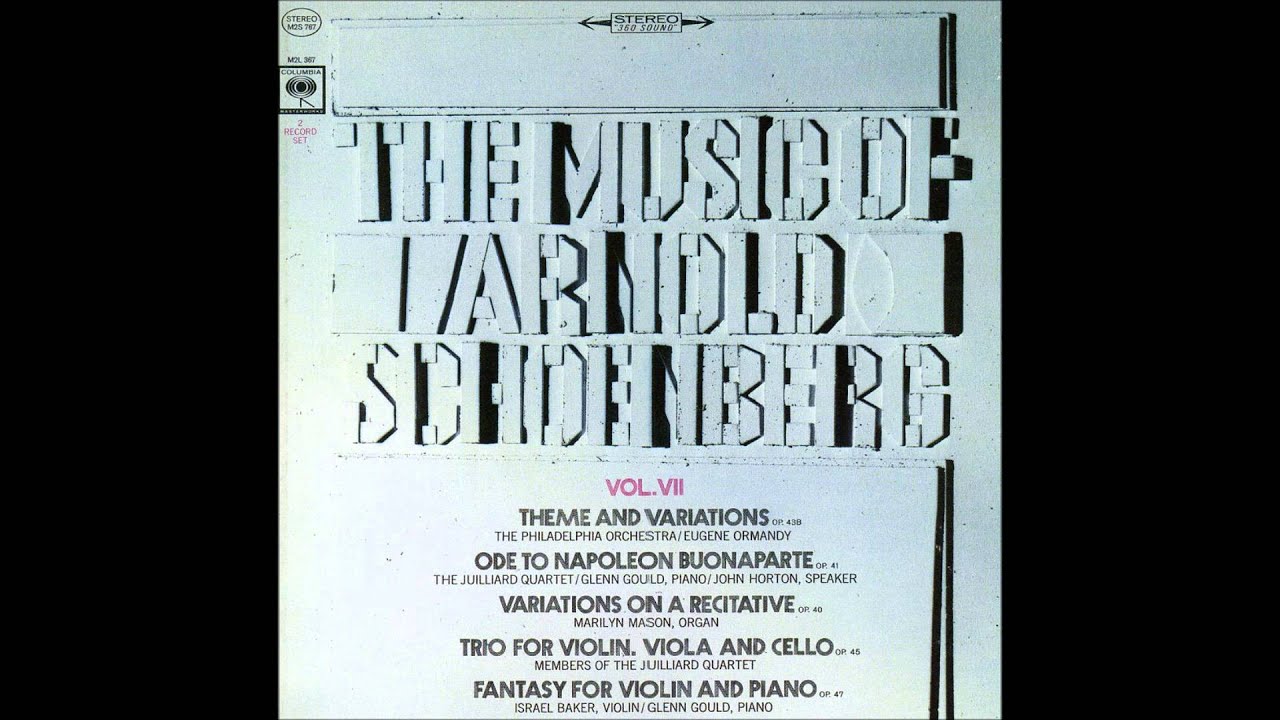 A. Schoenberg - Theme and Variations, Op. 43b