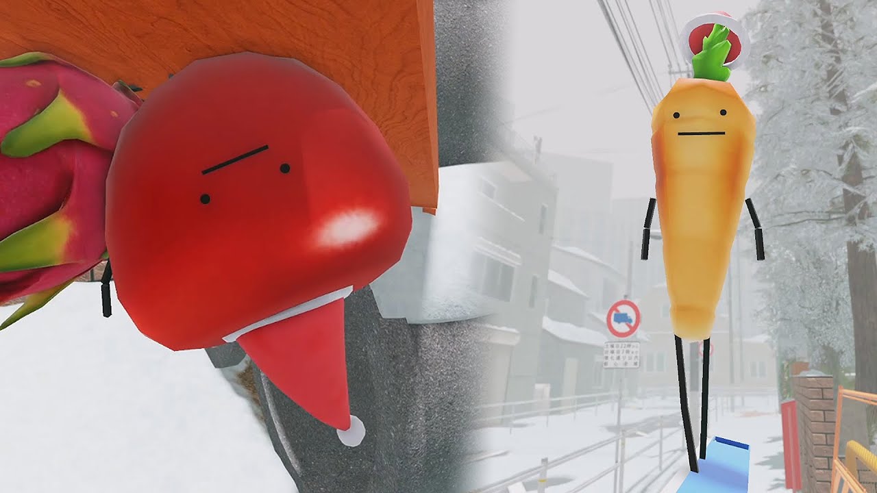 Hide and seek with Apple, Carrot  in Secret Staycation [Roblox]