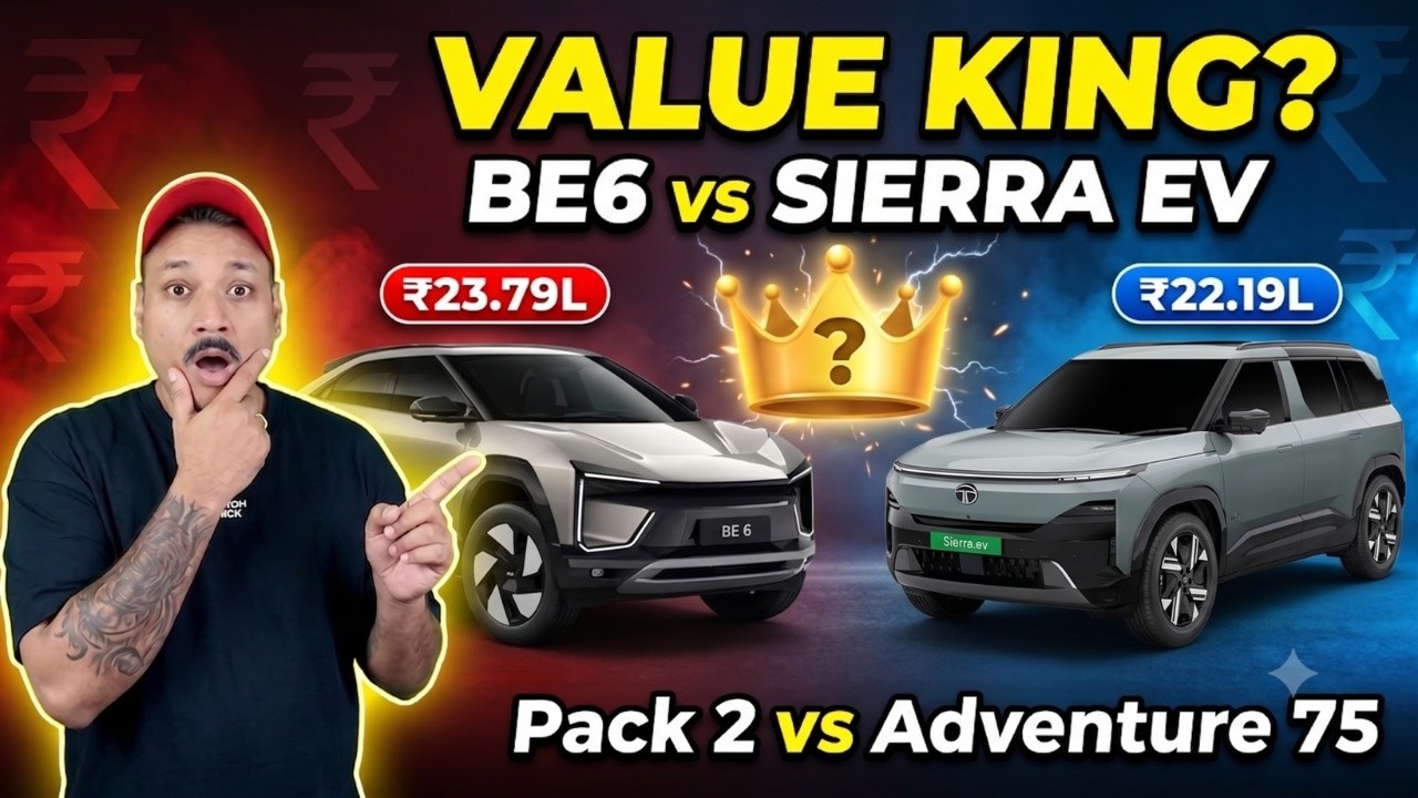 Mahindra BE6 Pack 2 vs Tata Sierra EV Adventure | Best VFM EV Under ₹25 Lakhs?