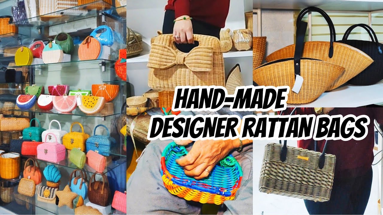 HAND MADE LUXURY DESIGNER RATTAN BAGS