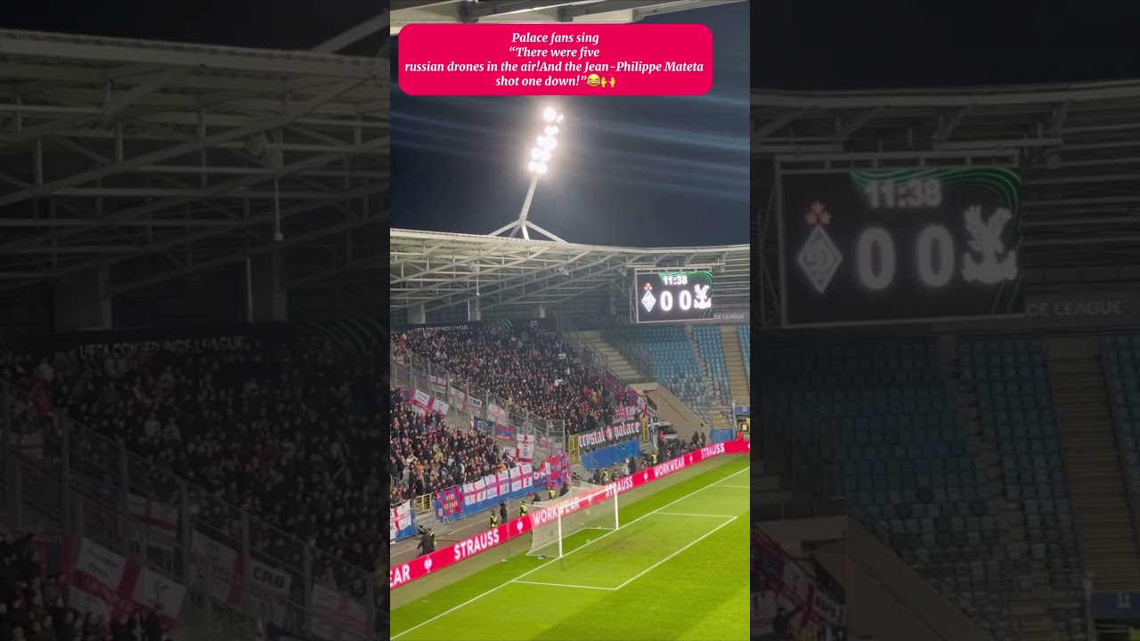 Incredible Chant from Palace fans😂🙌 other European tour in Poland. #football #cpfc