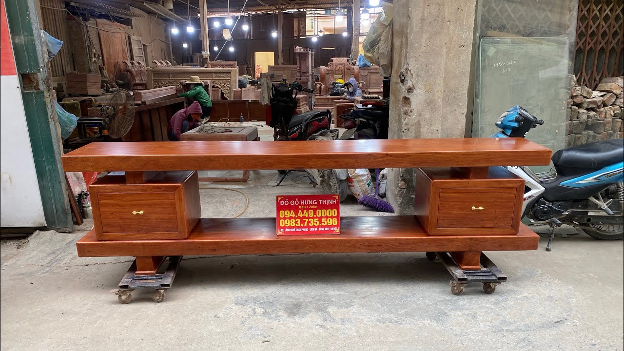 Kệ tivi nguyên khối gỗ hương đá hàng víp giá bình dân 0944490000