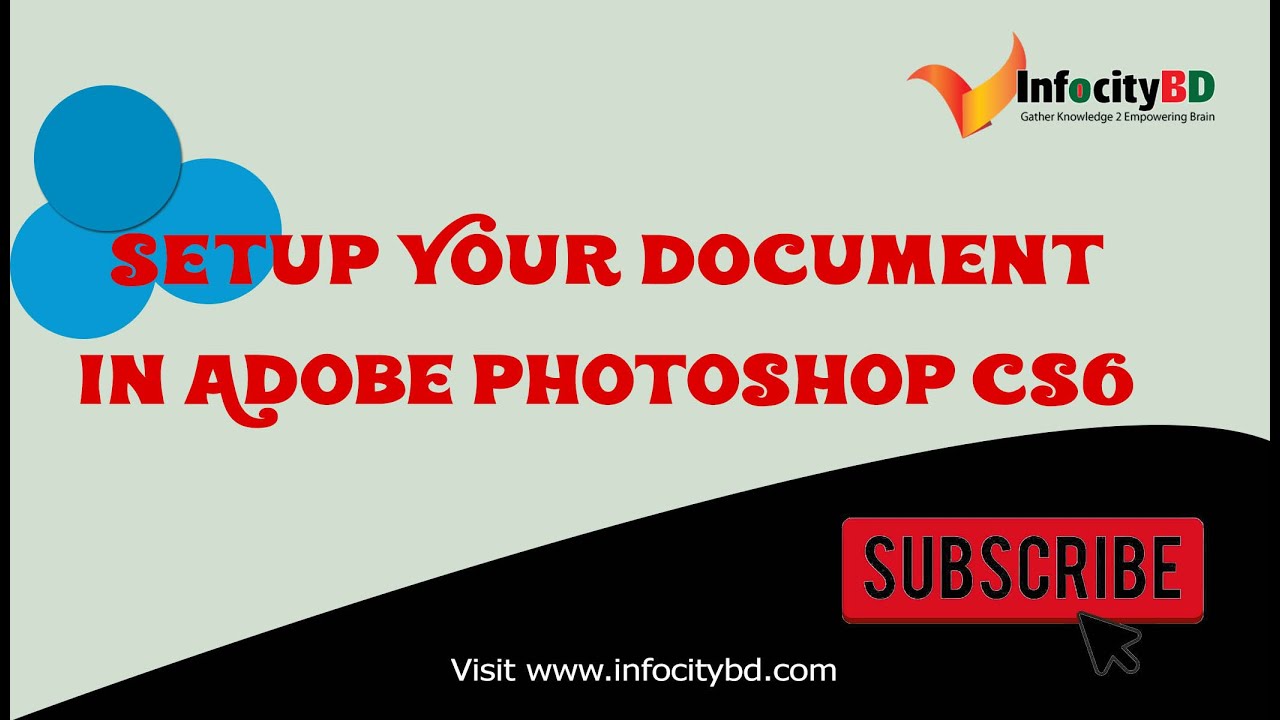 Photoshop Document Setup- Photoshop training part-1