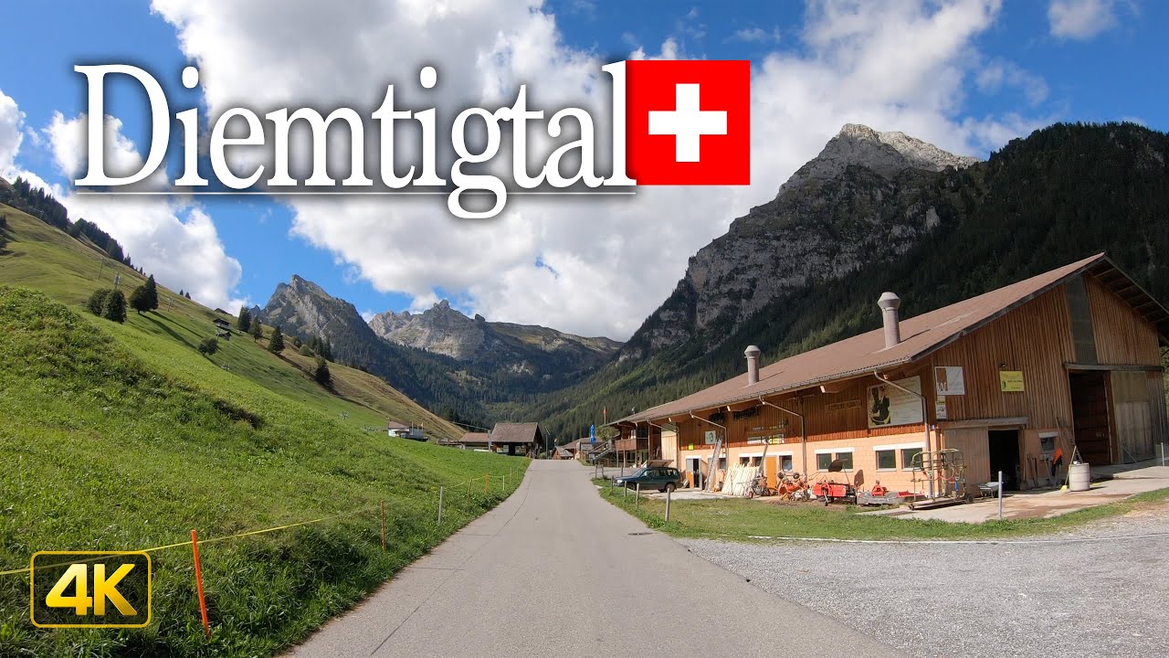 Diemtigtal, Switzerland 🇨🇭 Driving from Wimmis to Grimmialp