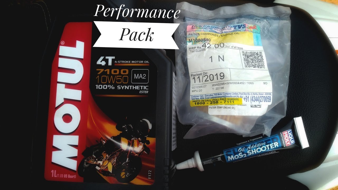 Motul 10W 50 with liqui Moly MOS2 shooter ll Apache RTR 160 modification ll True Bikerz