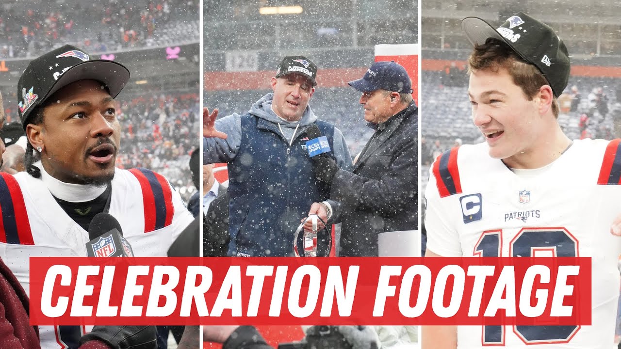 EXCLUSIVE FOOTAGE: Patriots Postgame Celebration in Denver🎉