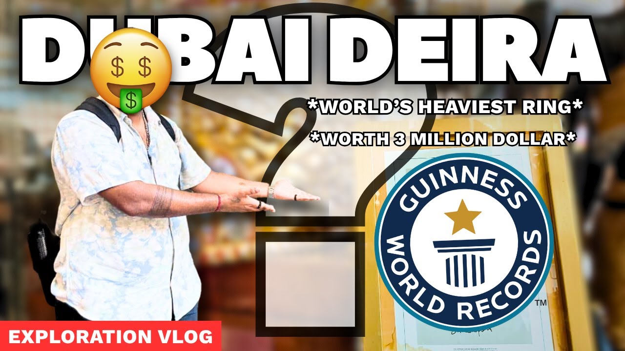 I Found Something INSANE in Dubai’s Gold Market 😱💰 | Guinness World Record Ring | Dubai Deira Vlog