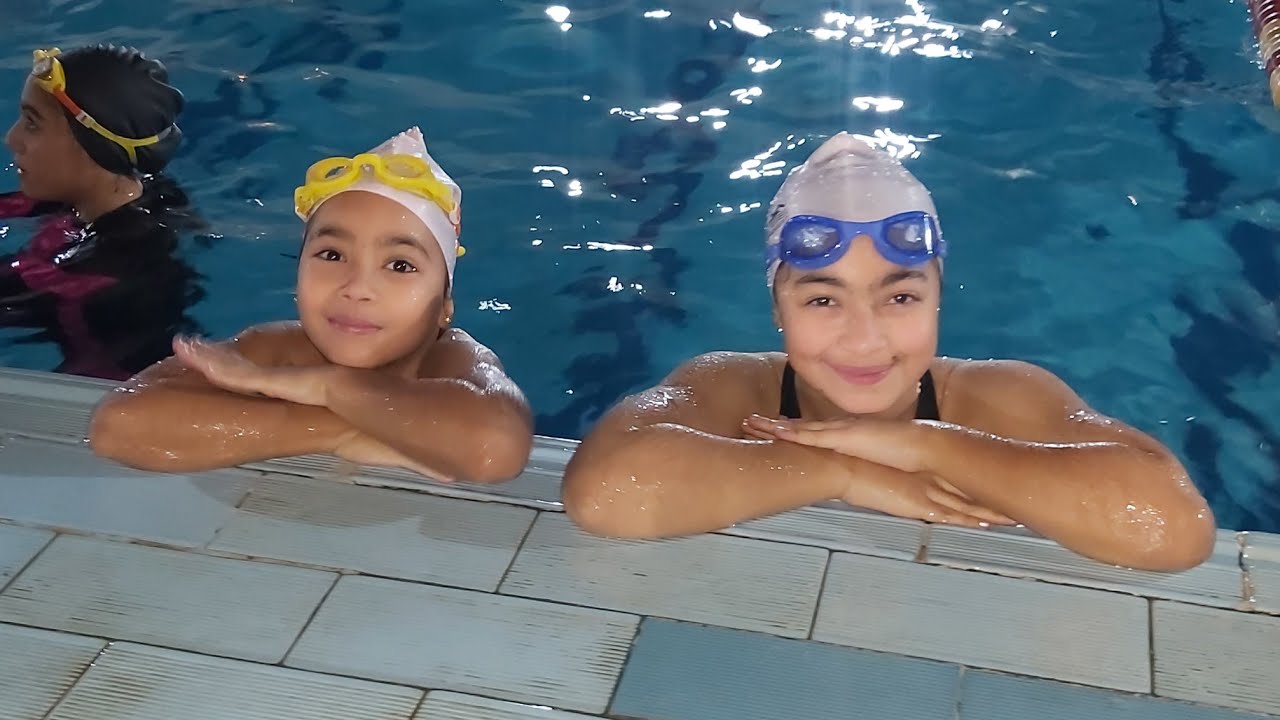 تمرين سباحة🏊‍♀️مليان مفاجأت وأرقام كويسة الحمد لله🤲