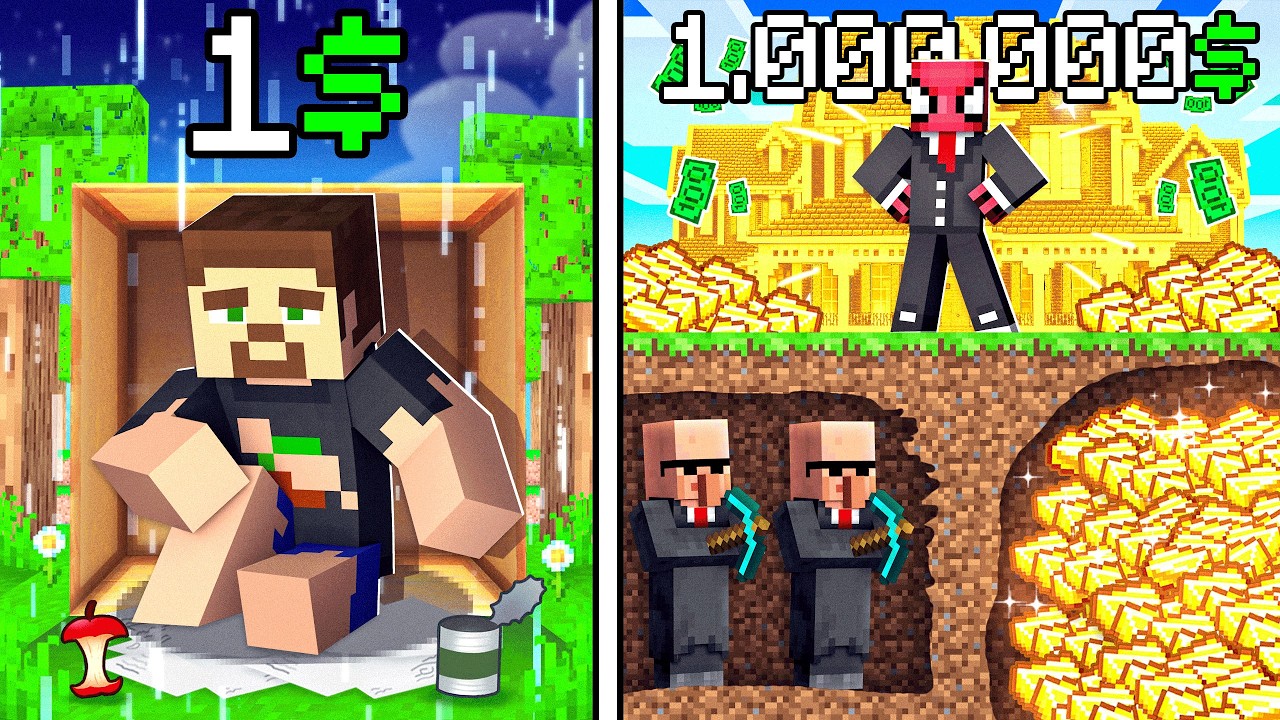 1$ Meslek VS 1.000.000$ Meslek - Minecraft
