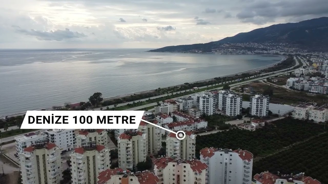 Finike Kum Mahallesi Denize 100 Metre Geniş Satılık 3+1
