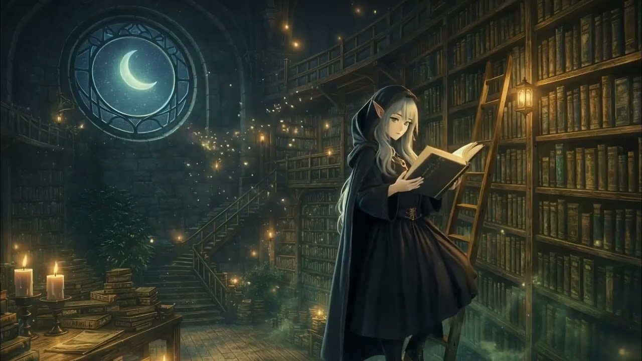 Candles in the Tower Library — Fantasy Lofi