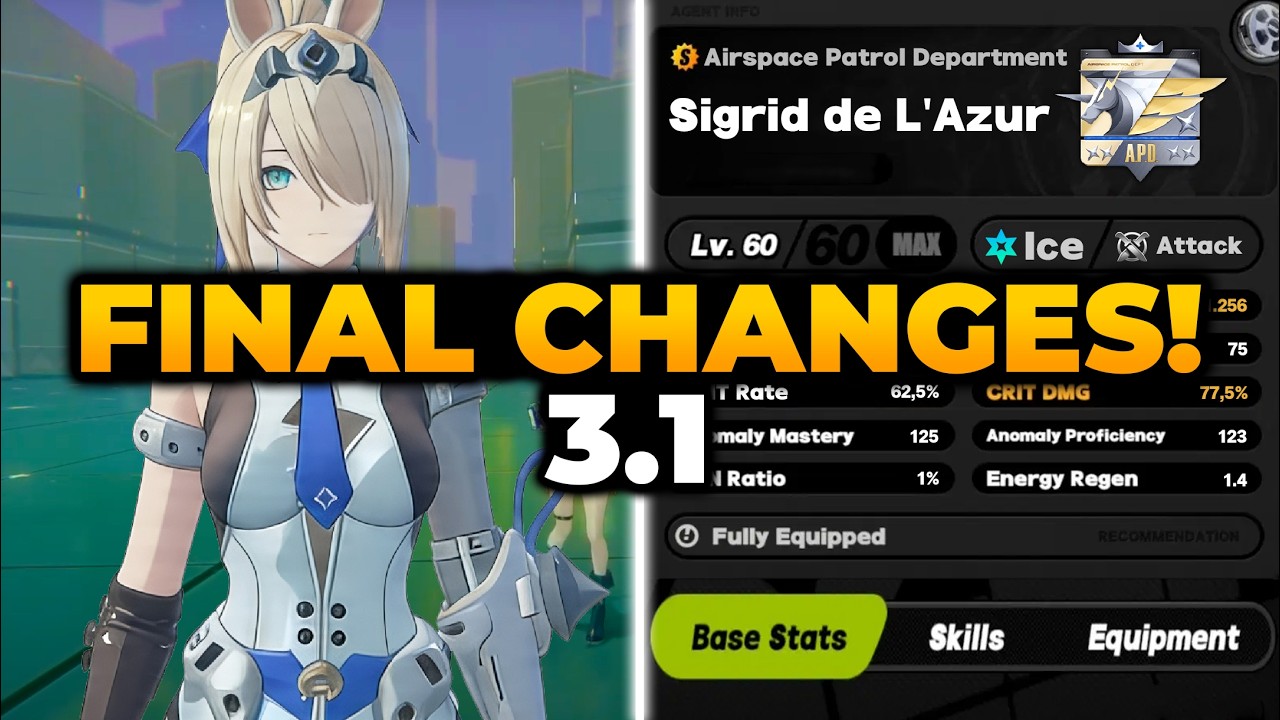 BAD NEWS! SIGRID FINAL CHANGES (PULL OR SKIP?!) | ZZZ 3.1, Zenless Zone Zero, Sigrid ZZZ, ZZZ Sigrid