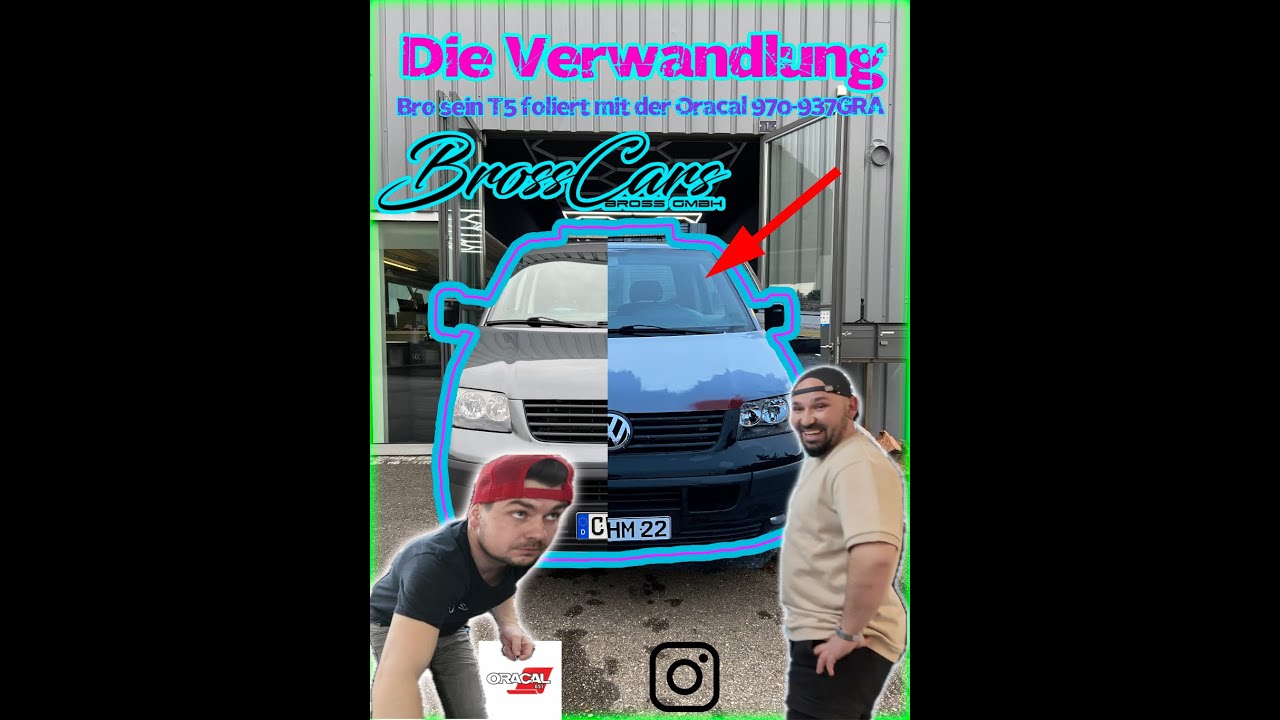 VW T5 Transporter Folierung mit Oracal 1,5 Tage was f&uuml;r eine Verwandlung