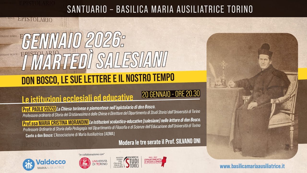 2° Incontro -Istituzioni ecclesiali ed educative nelle lettere Don Bosco|Basilica Maria Ausiliatrice
