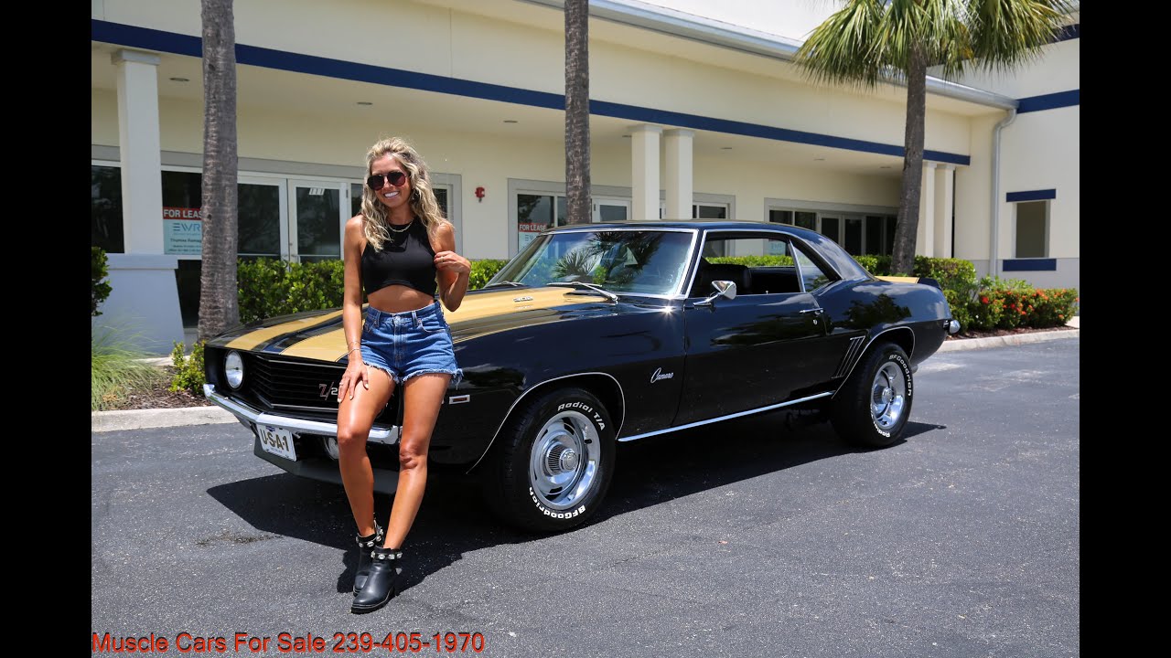 1969 Z/28 Chevy Camaro black and gold $62000