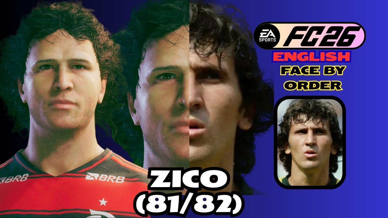 EAFC 26 | ZICO (81/82) FACE TUTORIAL &ndash; PRO CLUBS / CAREER MODE