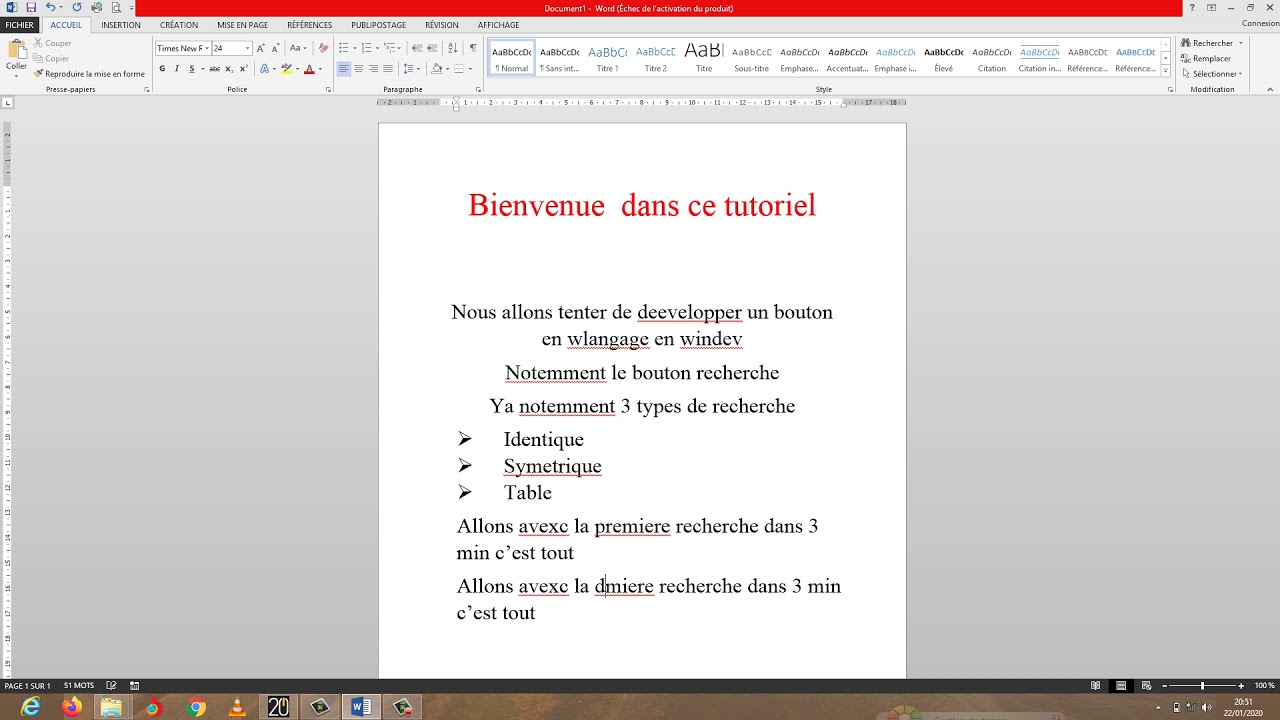 Developpement de bouton recherche en wlangage