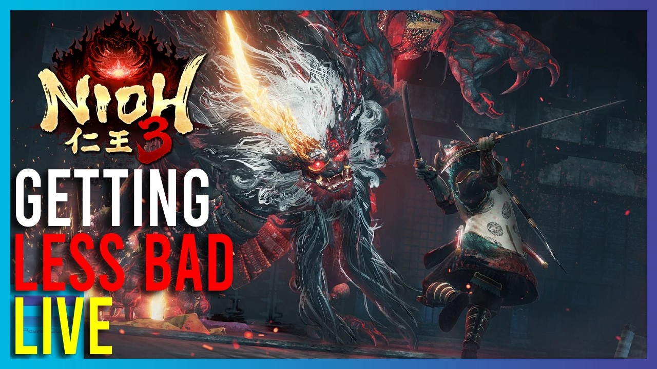 Nioh 3 - We Are Getting Slightly Less Bad At This | LIVE