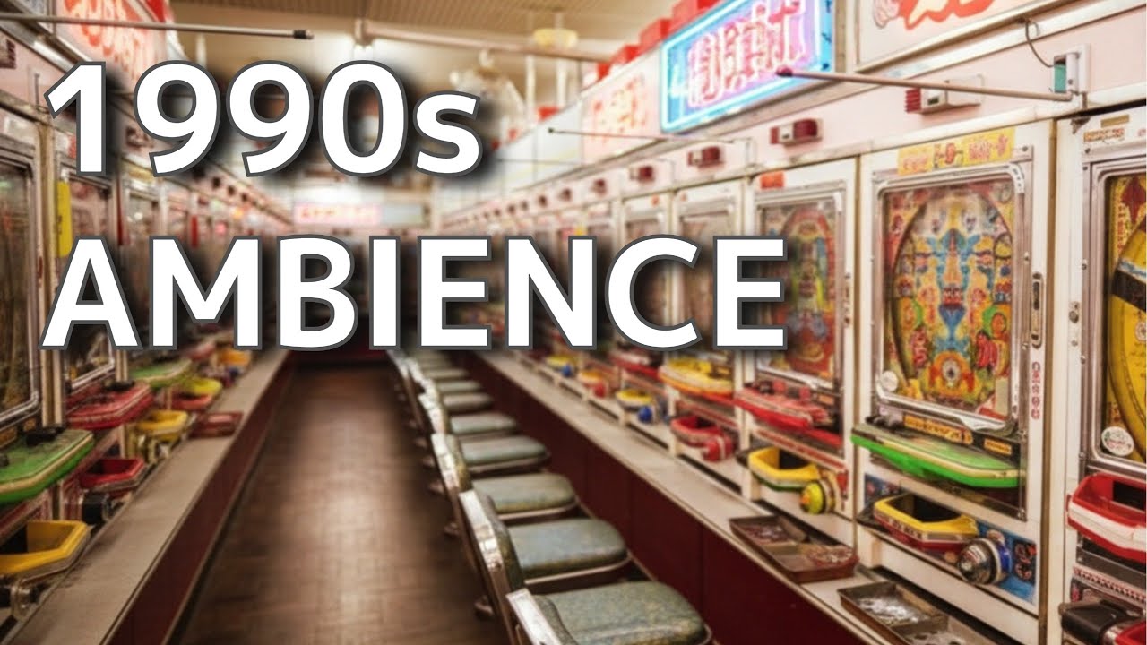 【24時間・環境音】90年代パチンコホール｜作業用・睡眠用BGM　【24/7 Ambience】1990s Pachinko Hall｜No Talking / For Work & Sleep