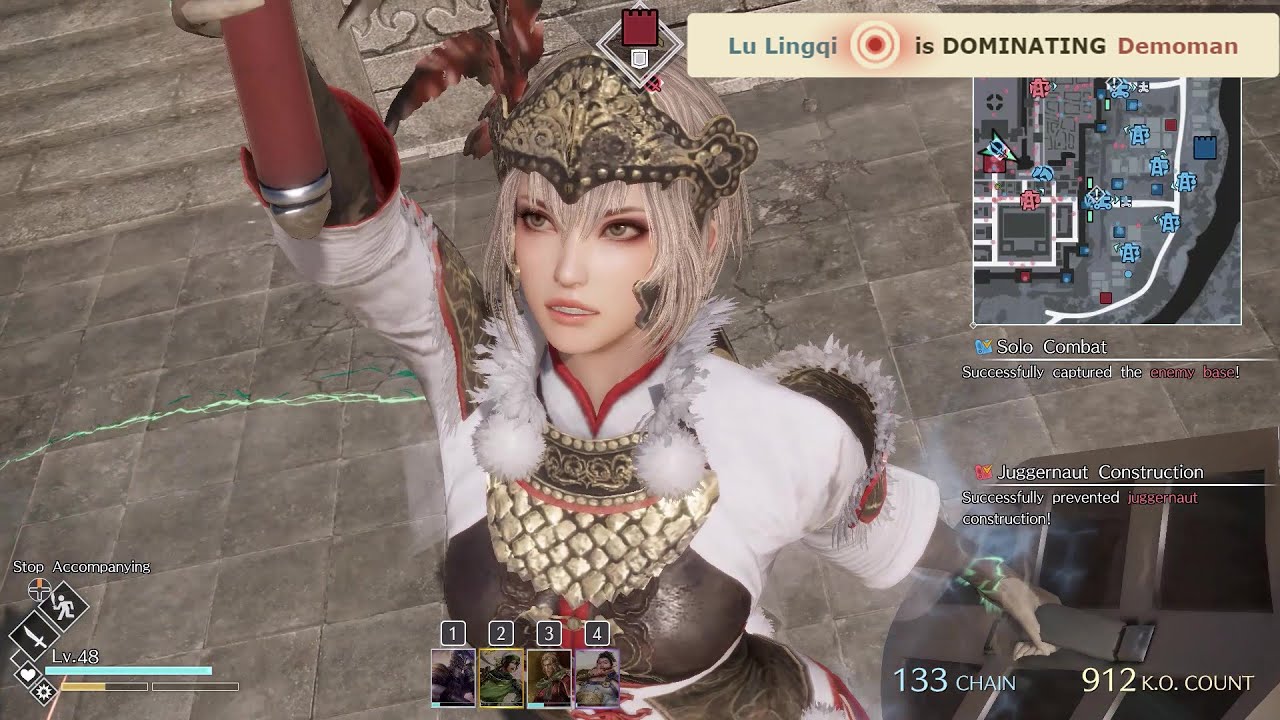 Dynasty Warriors 9 Empires PC (真・三國無双8 Empires) - Lu Lingqi 呂玲綺 Gameplay (CHAOS)