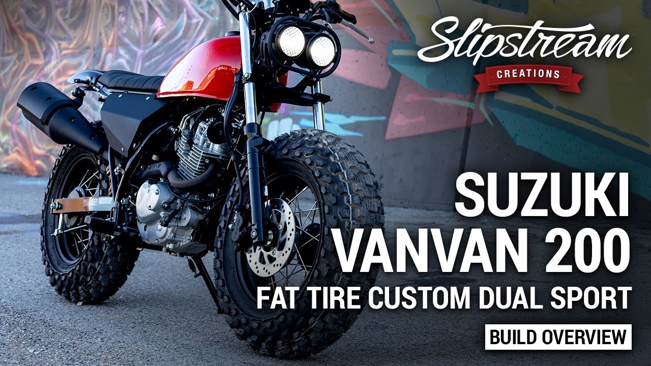 Suzuki VanVan 200 Fat Tire Custom Dual Sport Motorcycle