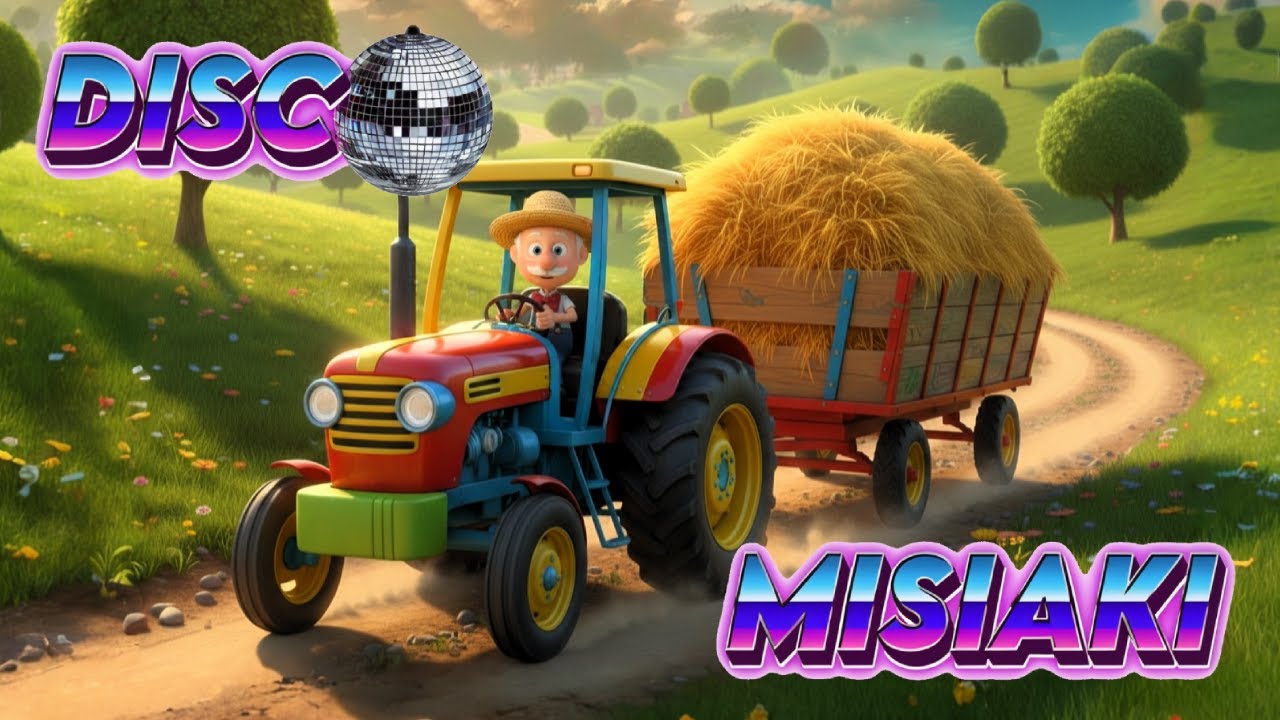 Jedzie traktor, jedzie 🚜 Disco Misiaki - piosenka o traktorze dla dzieci