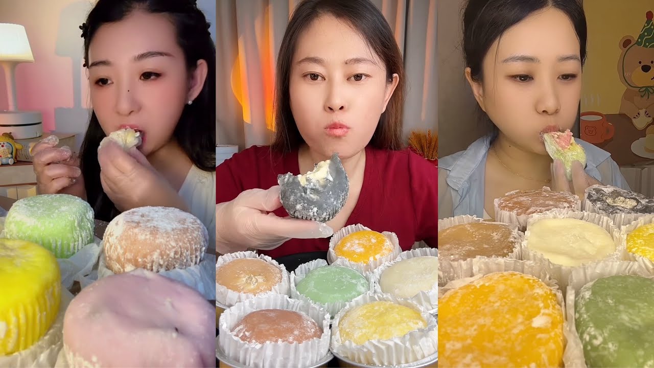 ASMR Mukbang | Eating Korean Rice Cake (Tteok) 🍡🤍 | No Talking