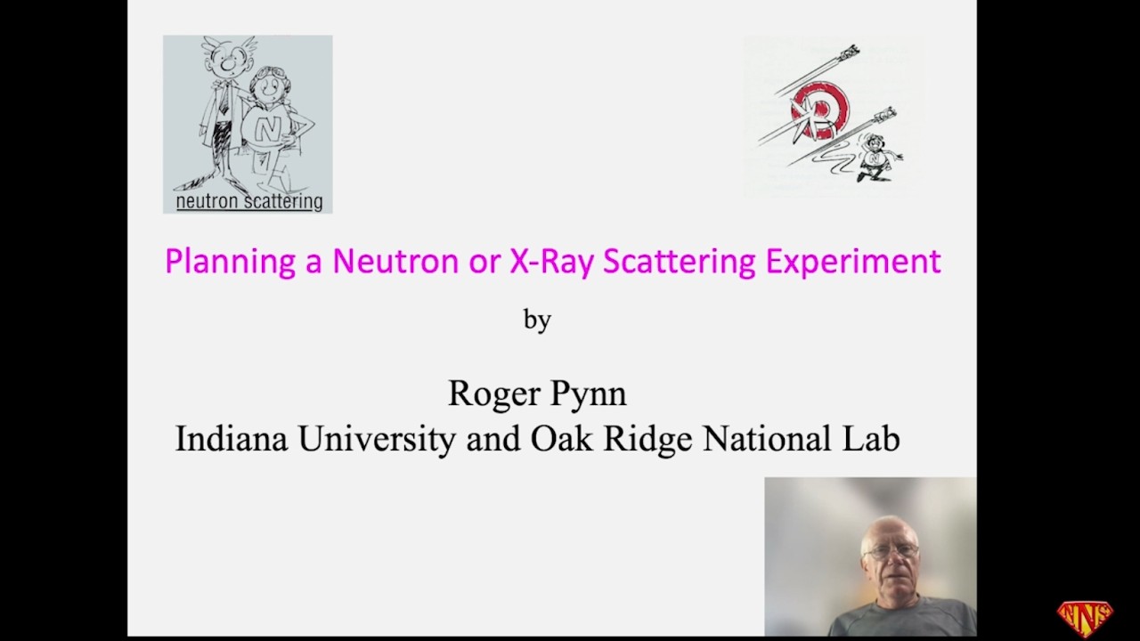 Planning a Neutron or X-ray Scattering Experiment | NNSS 2025